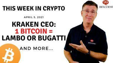 ???? Kraken CEO's Bitcoin Price Prediction: Lambo or Bugatti | This Week in Crypto - Apr 5, 2021