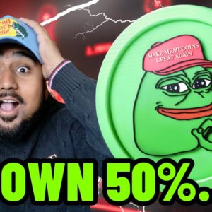 PEPE DOWN 50%... IS PEPE COIN WORTH BUYING NOW PRICE?!