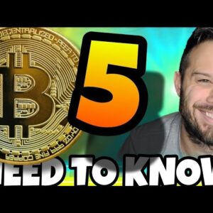 Is A Bear Market Starting? Get Answers And 5 Things You Need To Know About Bitcoin!