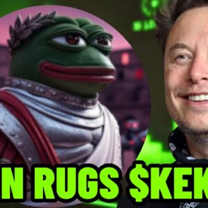 IS KEKIUS MAXIMUS OVER?! OR BUY THE DIP?! ELON MUSK RUGS $KEKIUS?!