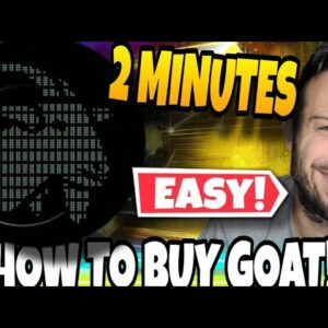 How To Buy GOAT Token! The Easiest Place To Buy Crypto For The 2025 Bull Run!