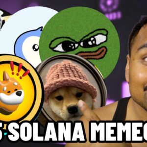 TOP 5 SOLANA MEME COINS TO BUY NOW!! (EASY 10X POTENTIAL!!)