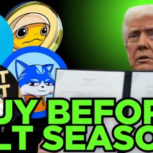 TOP 5 CRYPTO MEME COINS TO BUY BEFORE ALTCOIN SEASON! (10X TO 50X GAINS?!)